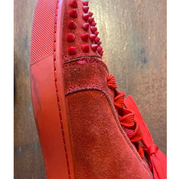 Authentic Louboutin Men's Spike Sneakers Sz 42 - Picture 8 of 11